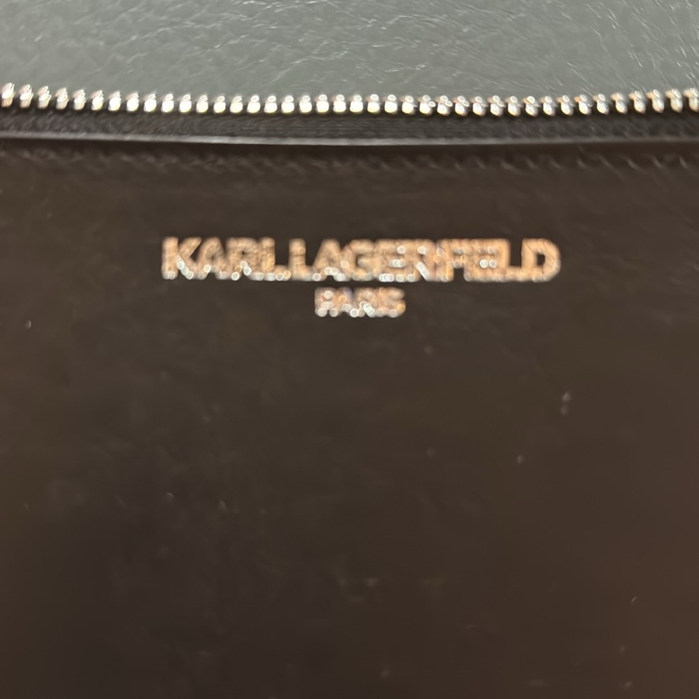 karl lagerfeld leather clutch - Picture 2 of 6